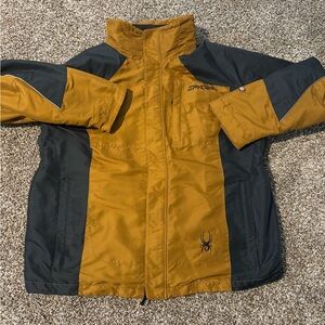 Spyder Black and Gold Winter Coat